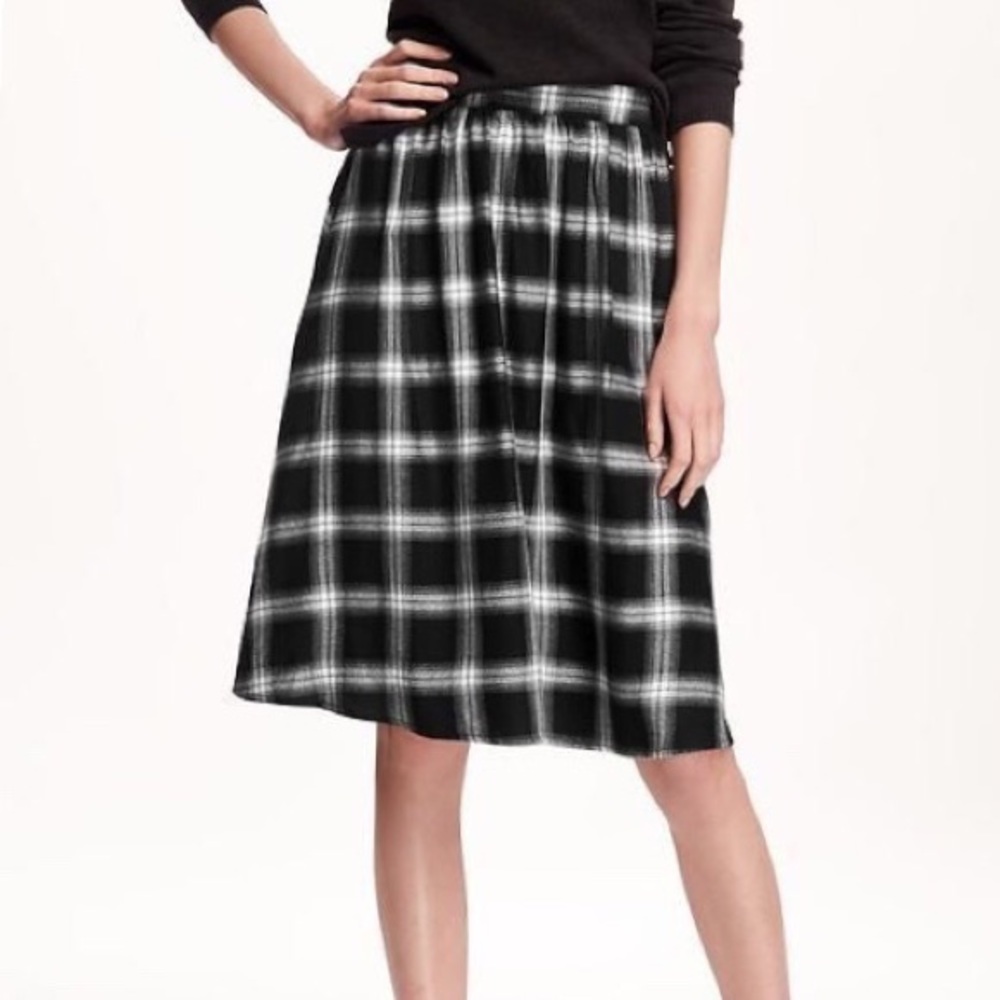 Plaid Old Navy Midi Skirt